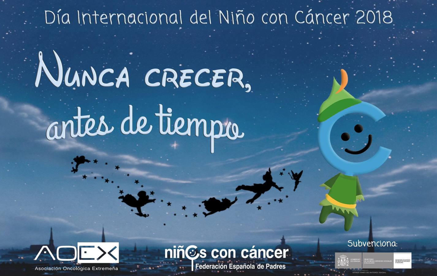 Cartel ilustrativo del Día Internacional del Niño con Cáncer 2018.