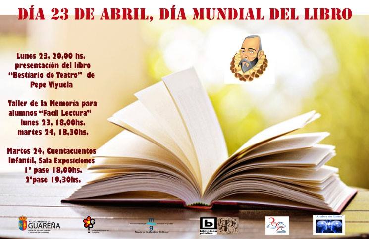 Cartel Día del Libro en Guareña.