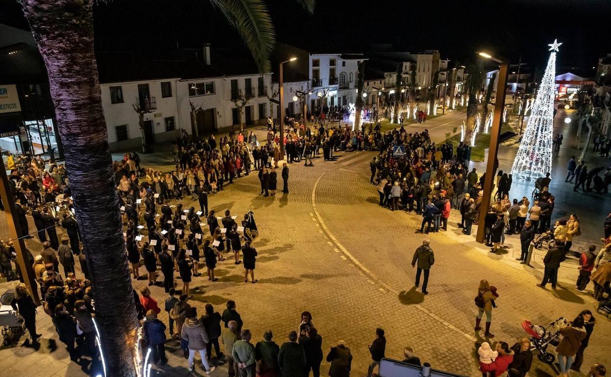 Imagen del encendido navideño de 2.018