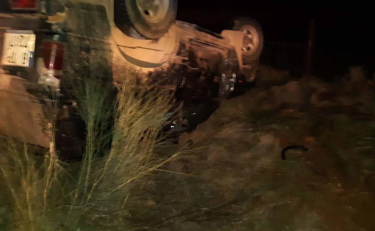 El vehículo accidentado