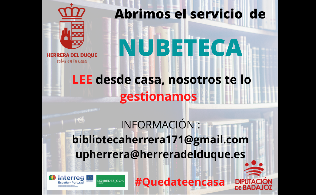 La Biblioteca Municipal de Herrera del Duque sigue prestando libros de forma digital