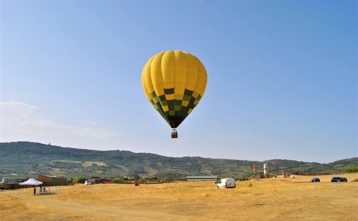 Durante la Feria los herrereños y visitantes pudieron subir en globo