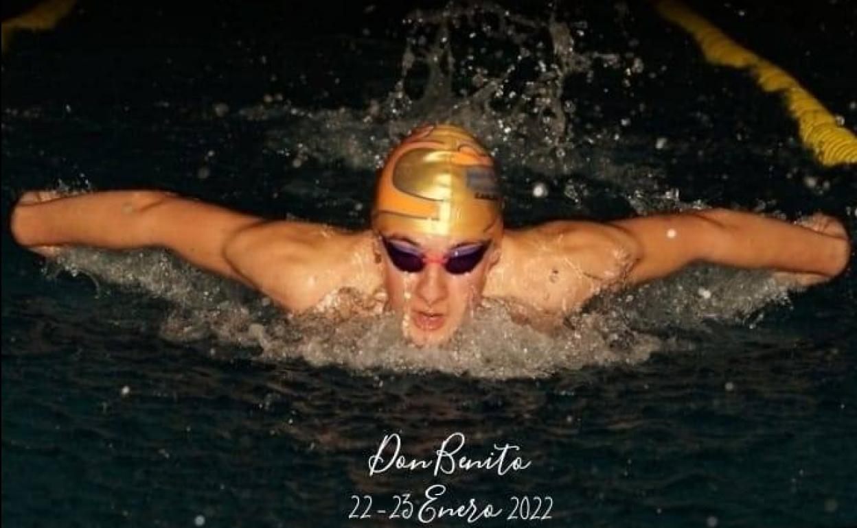 El herrereño Carlos Alcázar Monjo consigue 4 medallas en el Campeonato de Extremadura de Natación