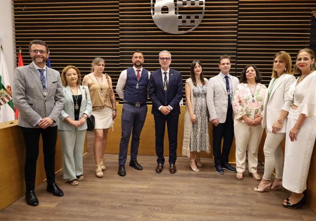 El Alcálde y parte del nuevo equipo de gobierno