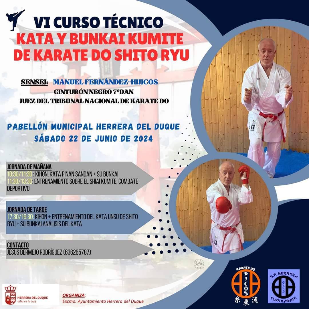 VI Curso Técnico Kata y Bunkai Kumite de Karate