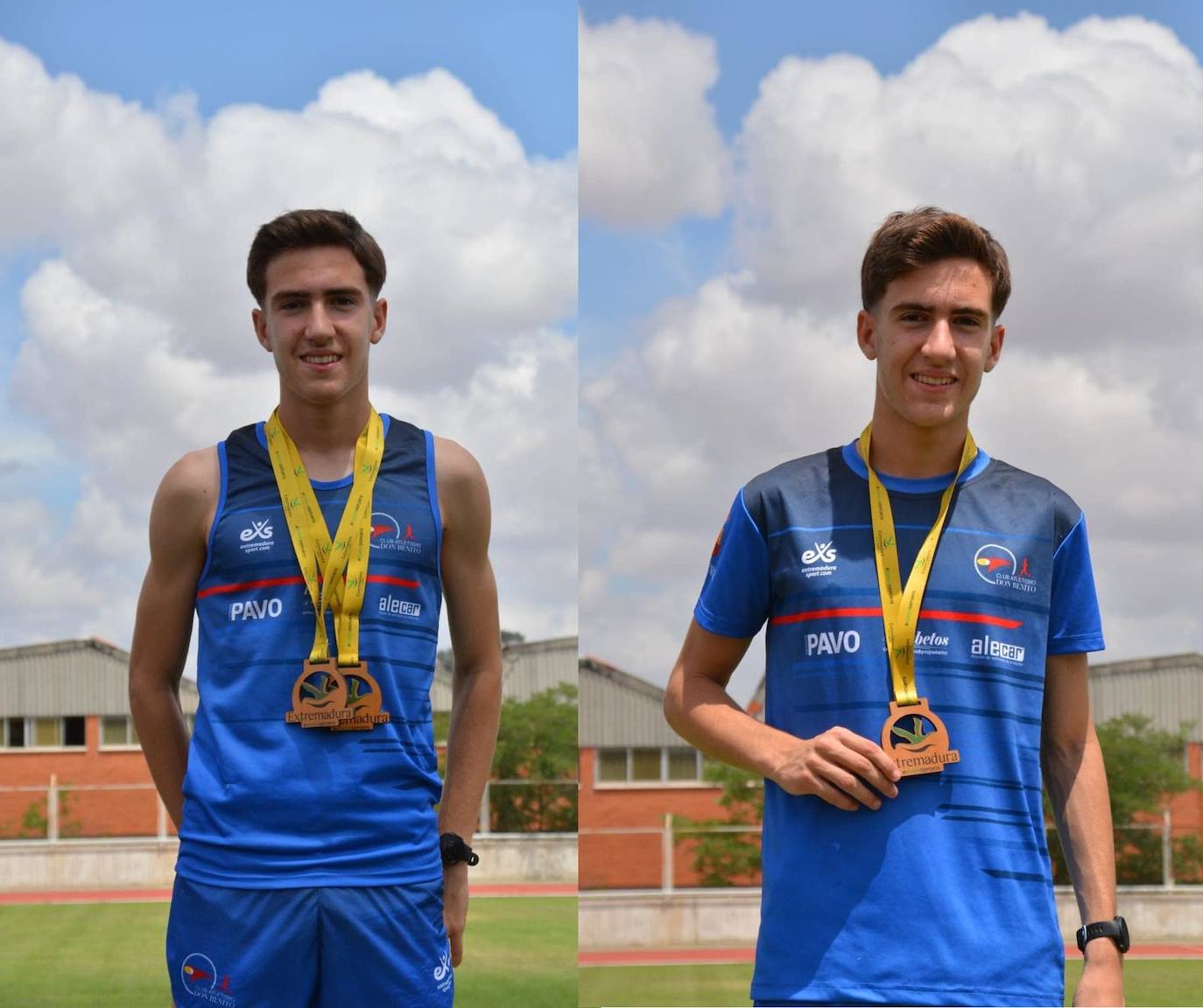 Los hermanos Carrasco se proclaman campeones de Extremadura de Atletismo