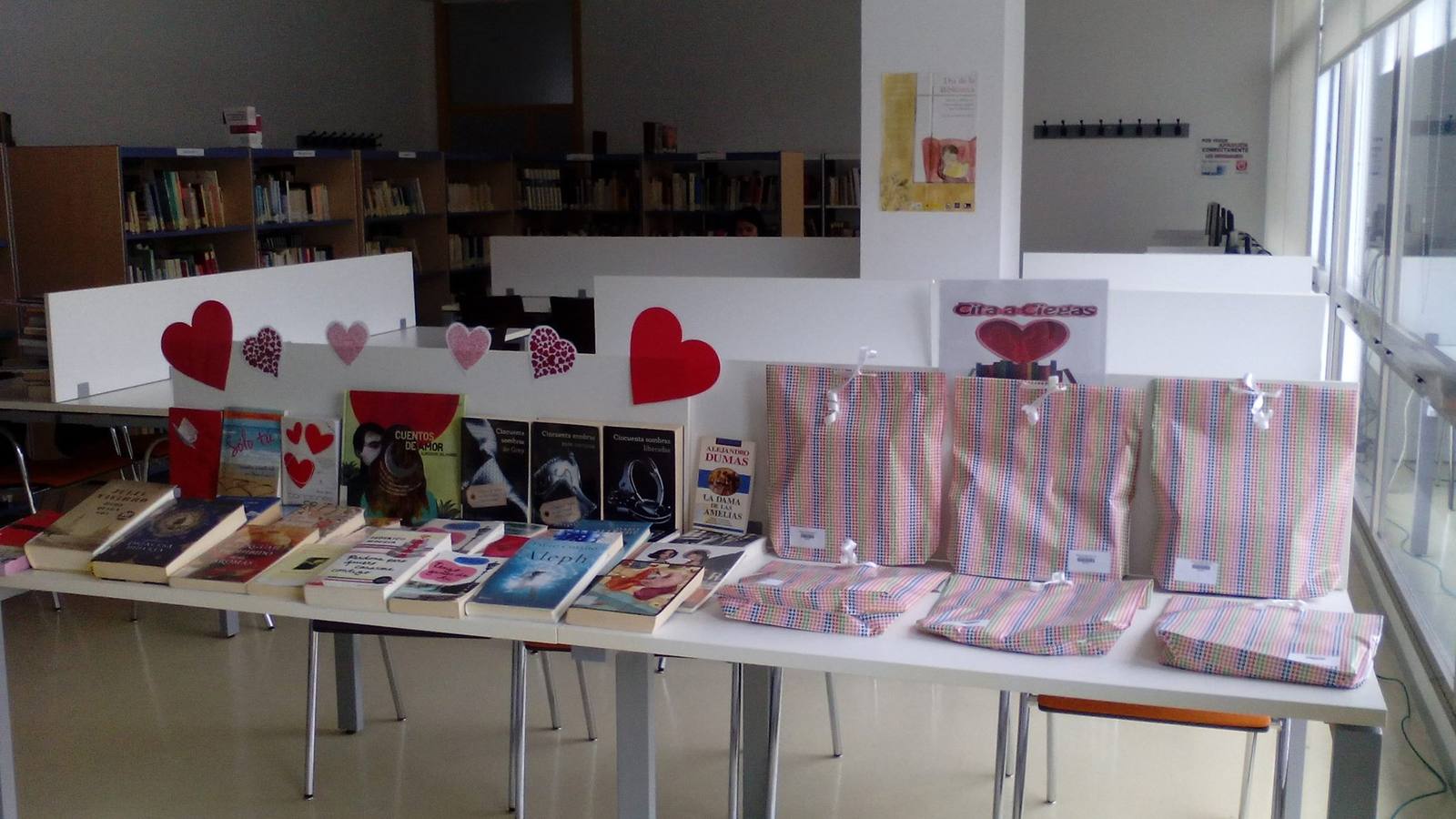 Selección de libros a escoger en la cita a ciegas.
