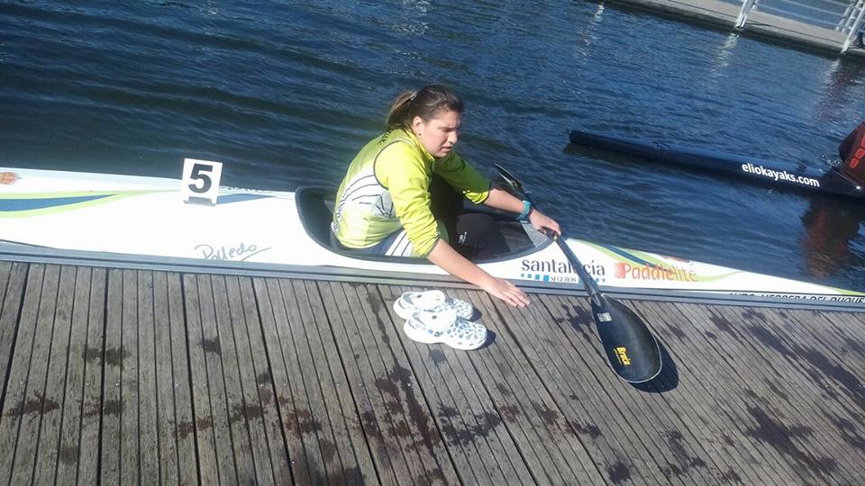 Elena Ayuso, cuarta en la Copa de España de paracanoe disputade en Avilés, Asturias