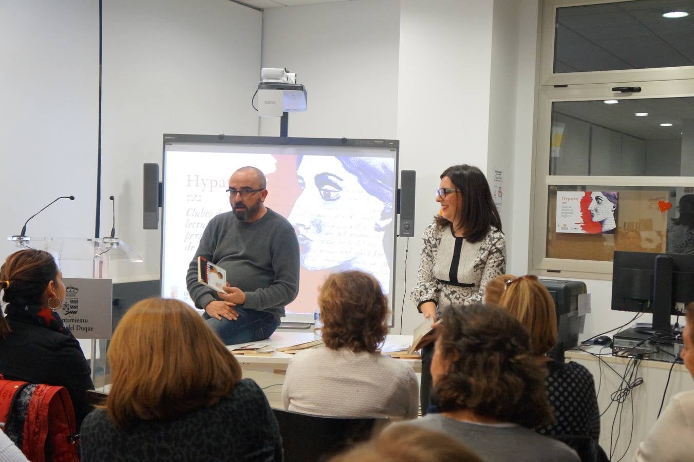 Vila en la inaugudación de "Hypatias". 