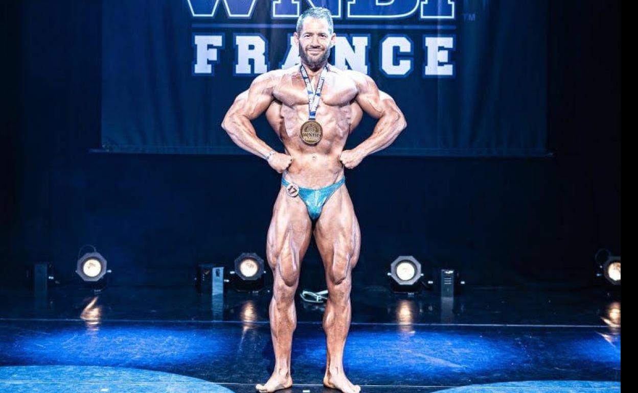 Mario González Acedo el culturista con raíces hornachegas que acaba de conseguir la Medalla de Bronce en el concurso mundial celebrado en Las Vegas