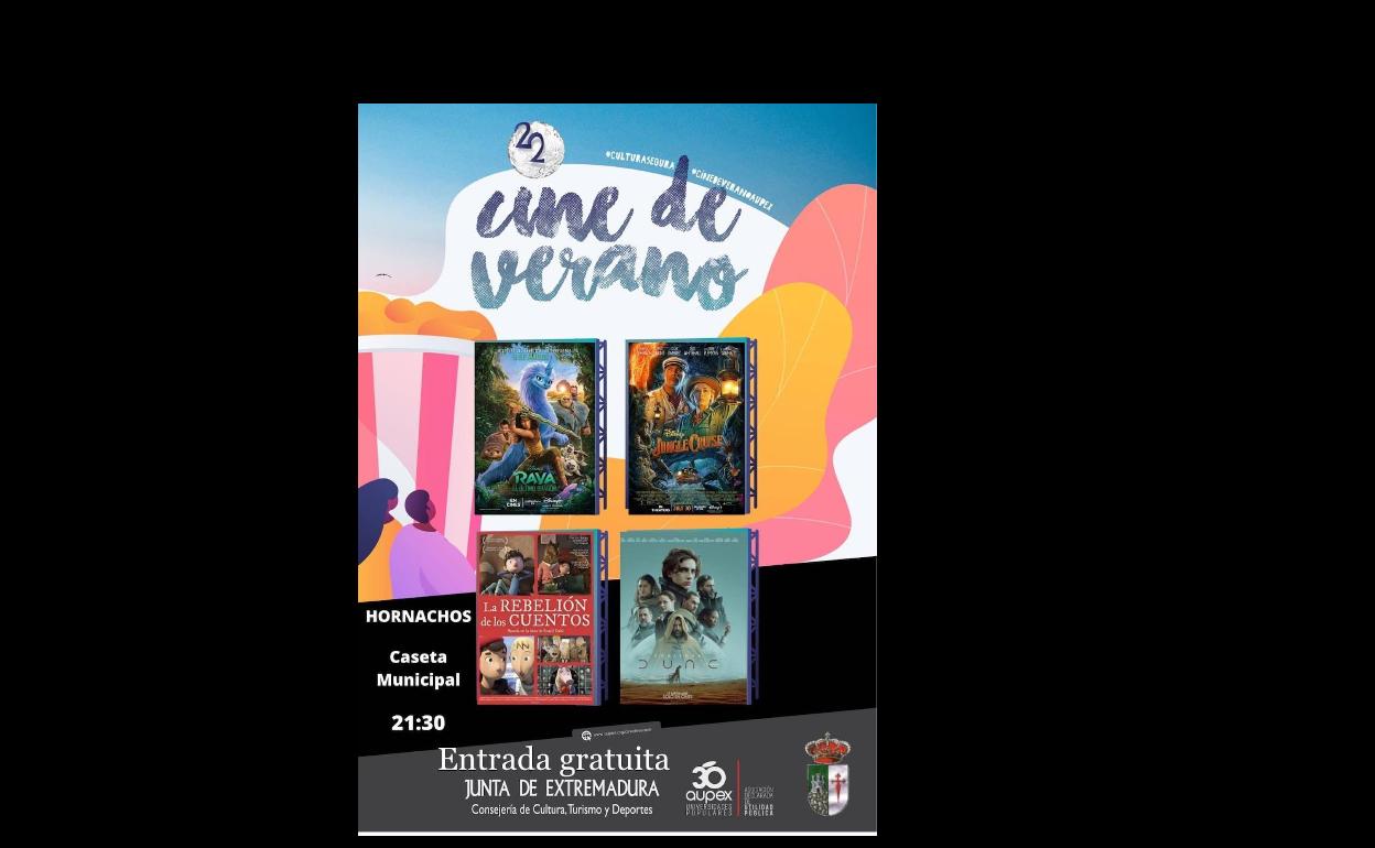 Durante el mes de Julio un año más se pone en marcha el «Cine de Verano», en la Caseta Municipal