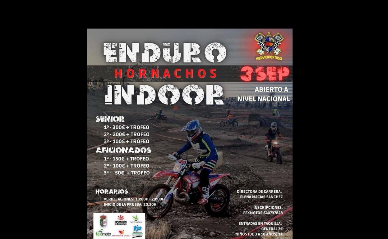 La localidad acoge el 3 de septiembre la última prueba de Enduro Indoor puntuable para el campeonato de Extremadura