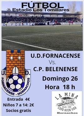 Último partido del Fornacense en «Los Tomillares» que se enfrentará al Belenense