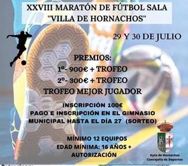 Cartel Maratón Fútbol - Sala