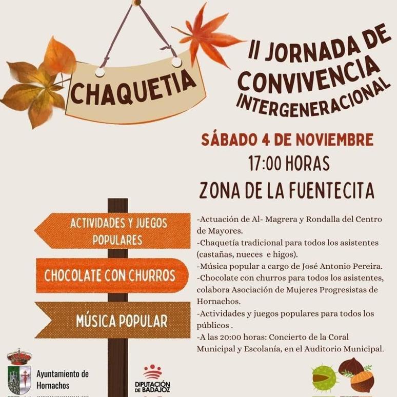 Diversos colectivos con la concejalía de Turismo como «motor de ello» celebran este sábado 4 la Chaquetía, «II Jornada de Convivencia Intergeneracional»