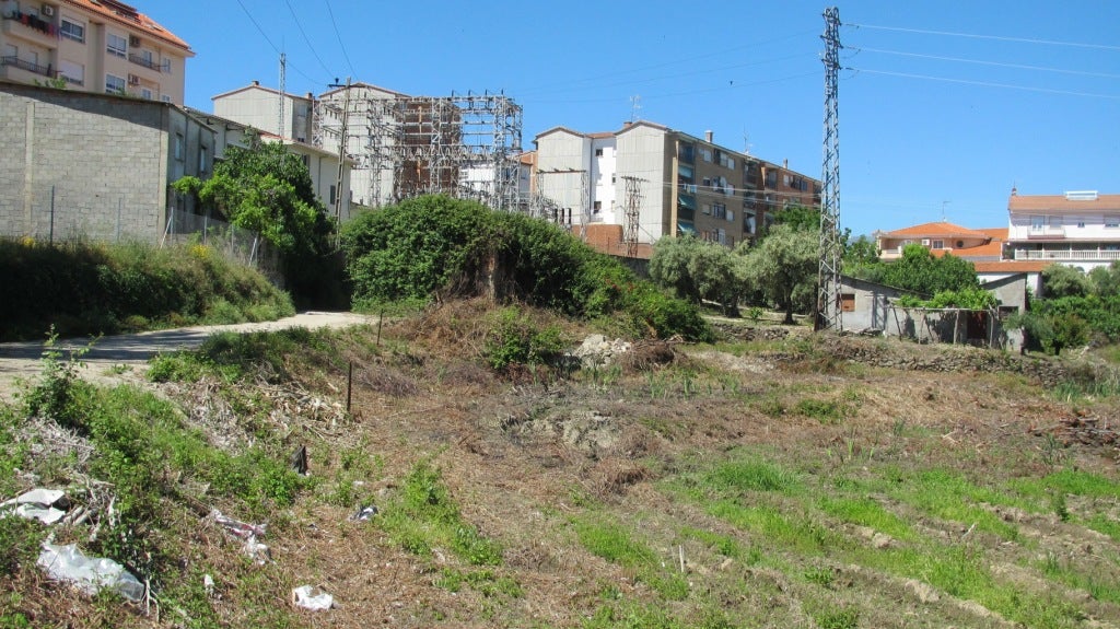 Terrenos desbrozados donde se levantará. 