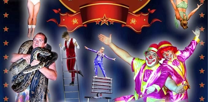 Cartel anunciador del circo.