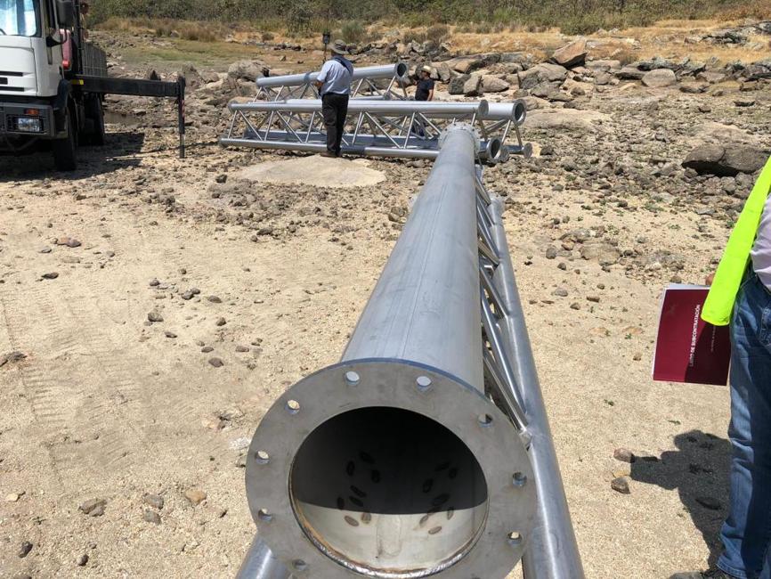 Tubería de la nueva toma.