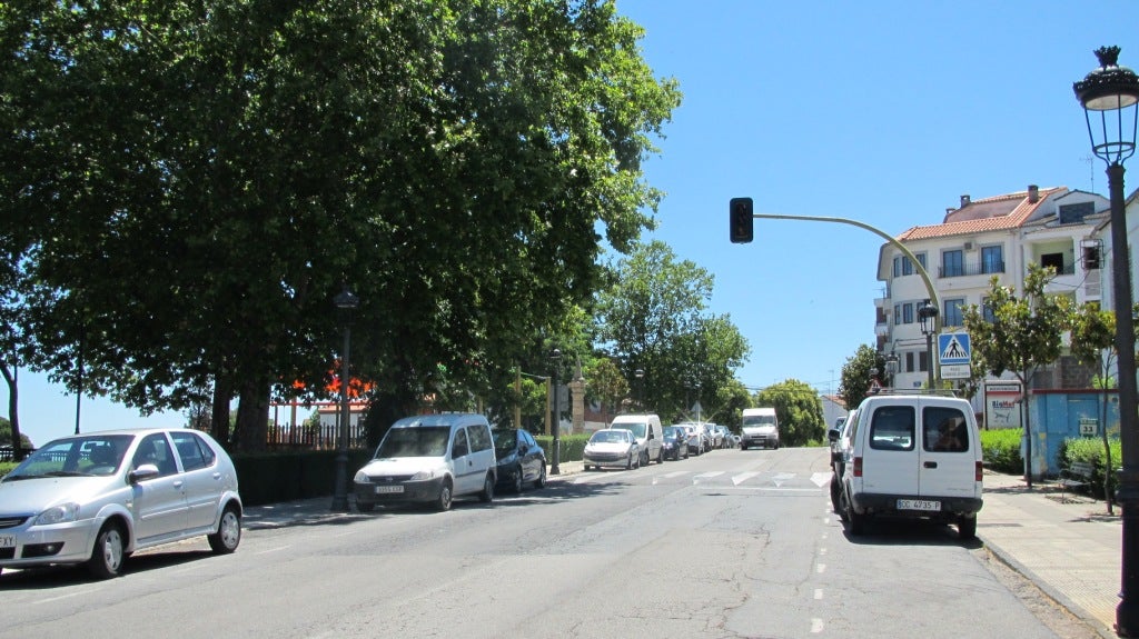 Primer tramo de la avenida de la Constitución.