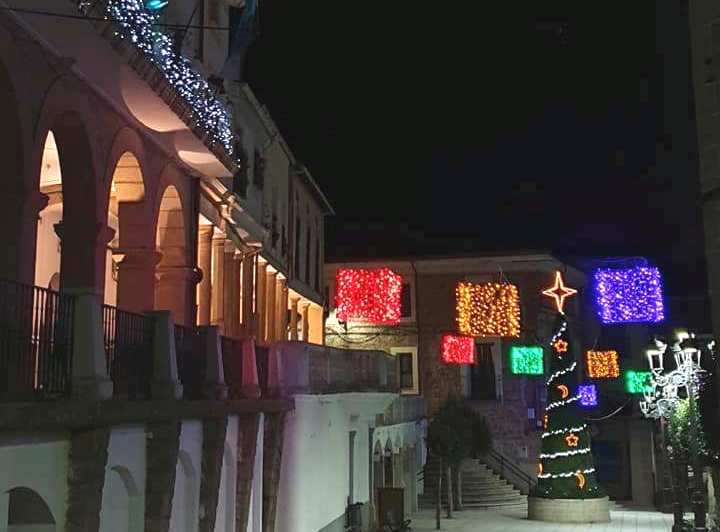 Alumbrado navideño de la Plaza Mayor.