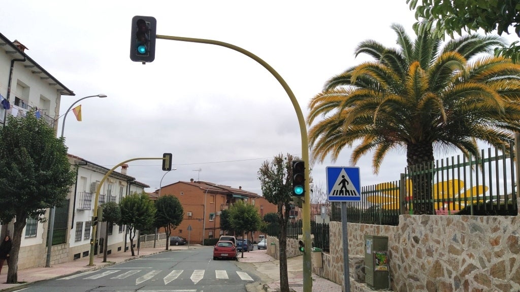 Semáforos del colegio Gregoria Collado. 