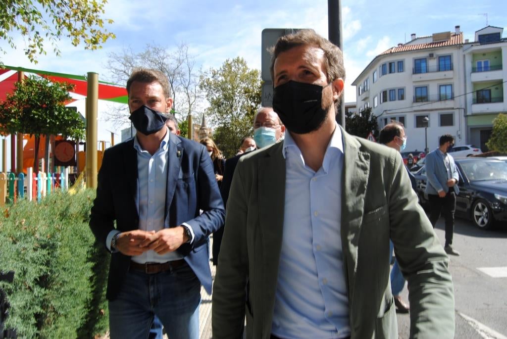 Casado en a comparencencia de Jaraíz de la Vera.