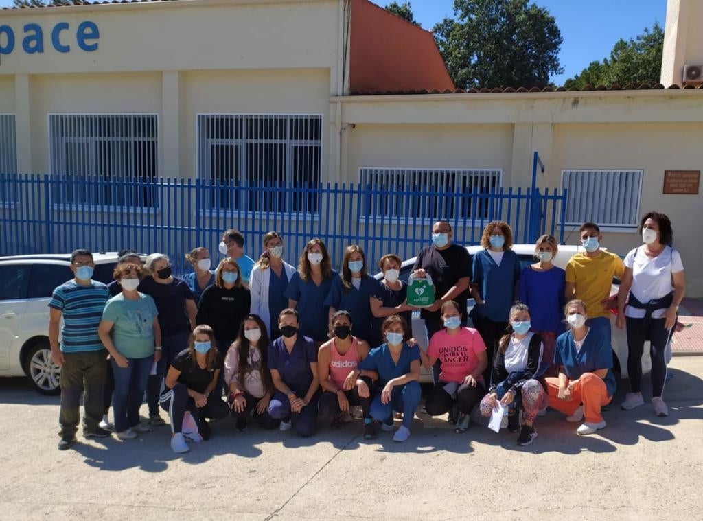 El personal de Aspace en Jaraíz que ha realizado el curso. 