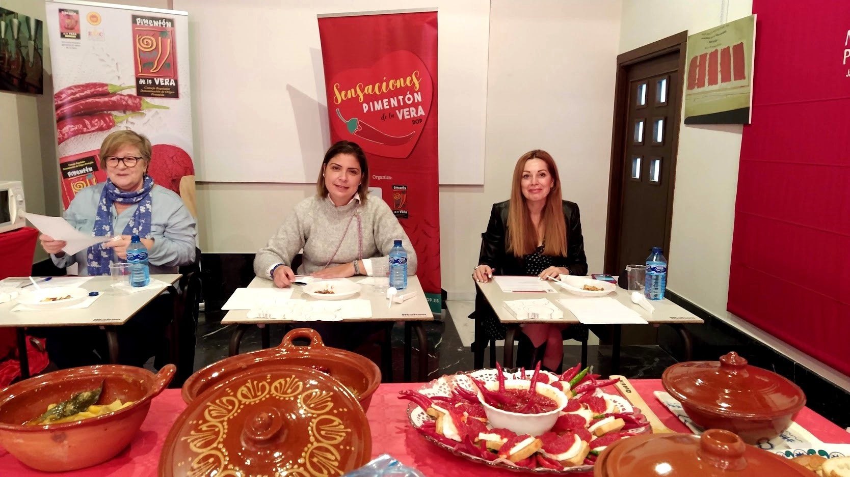 Concurso de cocina celebrado en el Museo del Pimentón en 2020. 