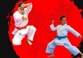 Los hermanos Marcos Alegre, protagonistas del cartel anunciador del trofeo.