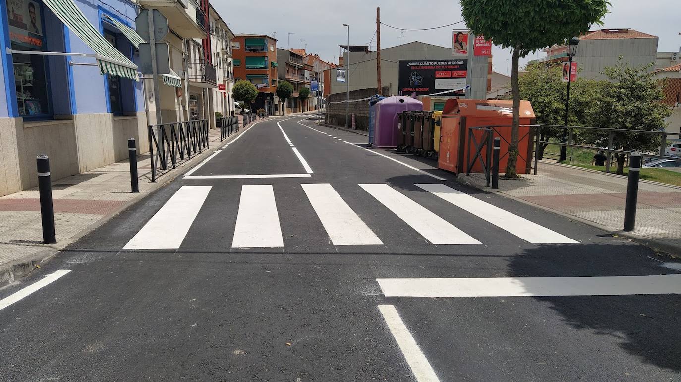 La carretera Jaraíz-Collado estrena asfalto y señalización horizontal