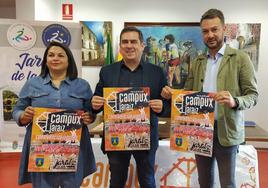 Cintia Gómez, Piti Hurtado y Luis Miguel Núñez durante la presentación.