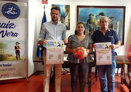 Luis Miguel Núñez, Cintia Gómez y Miguel Moreno durante la presentación.