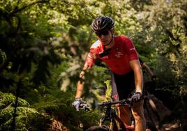 Daniel Jiménez, en el circuito excepcional del Cerro de las Cabezas.