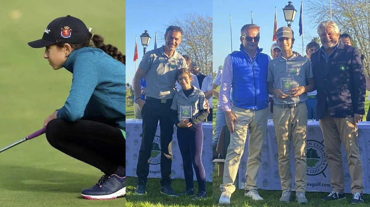Los hermanos jaraiceños Burcio Macías, campeones de Extremadura de golf