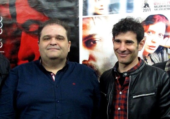 David Garrido y Marc Vicente, en el teatro-cine Avenida, en otra presentación anterior.