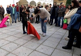 Uno de los actos organizados con motivo de las jornadas taurinas, que tuvieron como protagonista al diestro cacereño Manuel Bejarano.