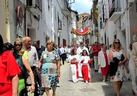 Procesión de la Octava del Corpus por la calle Pedreros.
