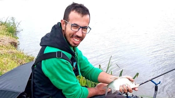 Carlos Labrador sube al podio con la selección extremeña de pesca