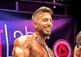 Jesús Labrador Romero, flamante subcampeón del Trofeo Nacional de Fisicoculturismo.