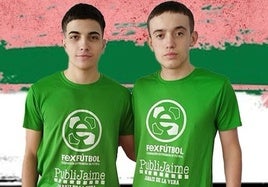 Diego Méndez y Alejandro Jiménez, en la Selección Extremeña Sub-19