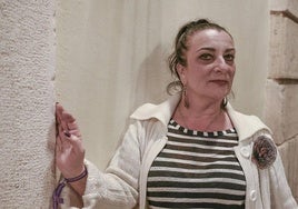 La actriz extremeña Paca Velardiez, víctima de la violencia de género.