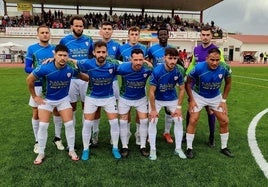 El Jaraíz de azul en su visita a Azuaga.