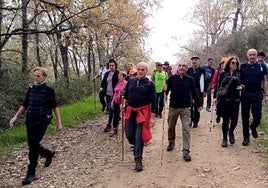 Ruta senderista circular el pasado año por el término municipal de Jaraíz.