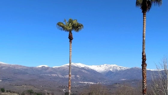 Primera nevada importante del año en la sierra de Gredos