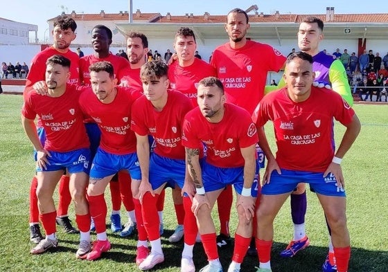 El Jaraíz en el campo del Llerenense, este domingo.