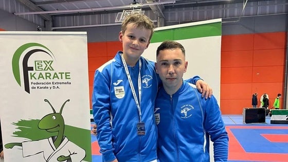 Dos podios para el Club de Karate Jaraíz en el Campeonato de Extremadura Infantil