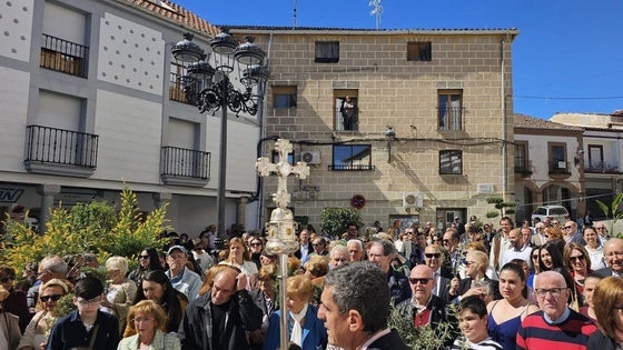 La bendición de ramos, en San Miguel y en la Plaza Mayor
