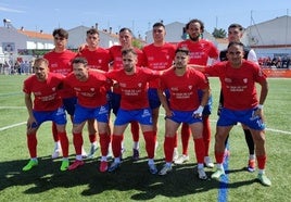 El Jaraíz al inicio del encuentro en Llerena.