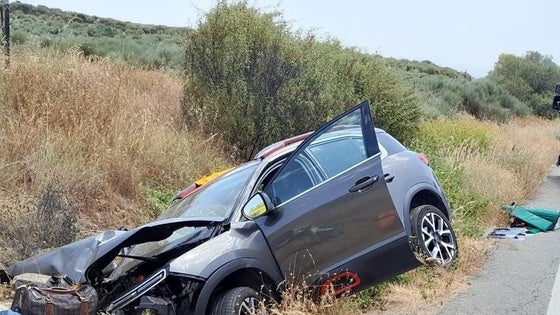 Salida de vía con heridos y un atrapado cerca de Jaraíz