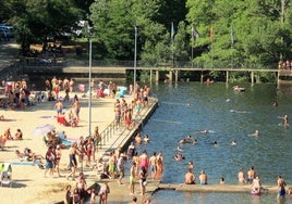 Piscina natural del Lago de Jaraíz de la Vera.